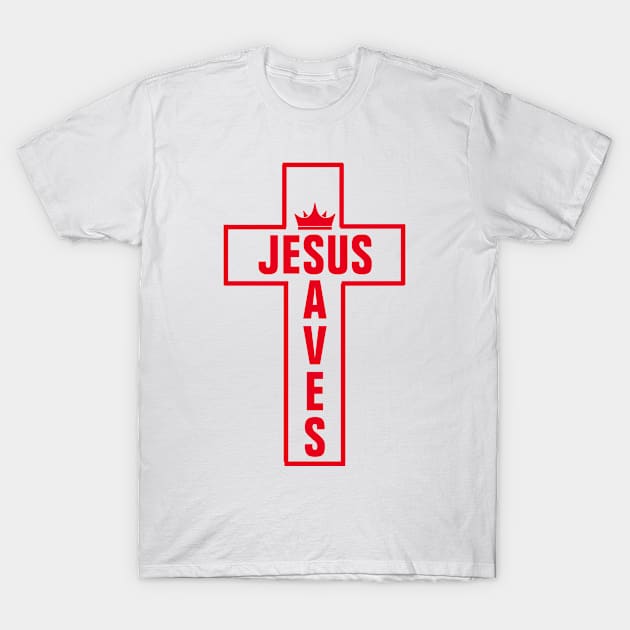 Jesus Saves - Christian T-Shirt by ChristianShirtsStudios